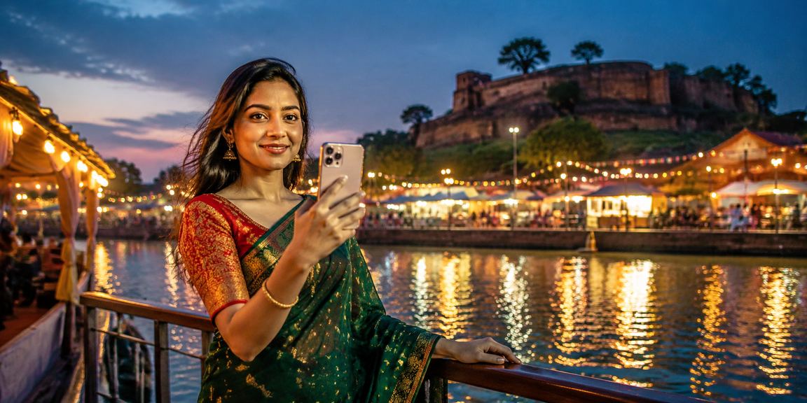 বগুড়ায় সমুদ্র সৈকতের পটভূমিতে মোবাইলে ক্যাসিনো প্ল্যাটফর্ম ব্যবহারের দৃশ্য
