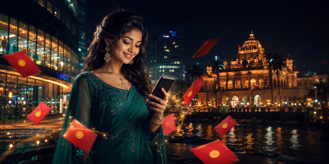 ঢাকায় বাংলাদেশি মডেলের সাথে লাল খামে ভিআইপি বোনাস ও পুরস্কারের দৃশ্য