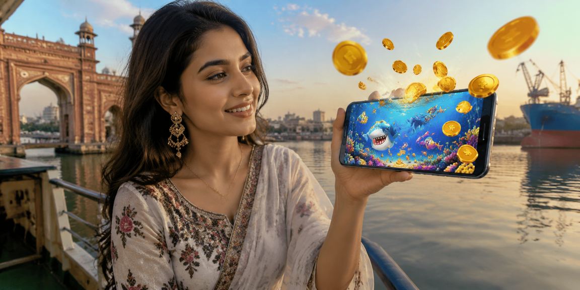 খুলনায় বাংলাদেশি মডেলের মোবাইলে ফিশিং গেম খেলার দৃশ্য